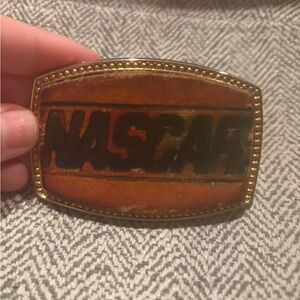 NASCAR Belt Buckle with Gold Trim